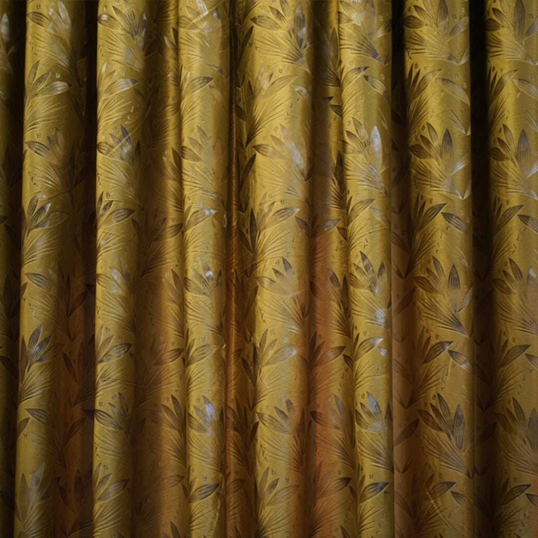 2 PCS PREMIUM QUALITY TEXTURE VELVET CURTAINS
