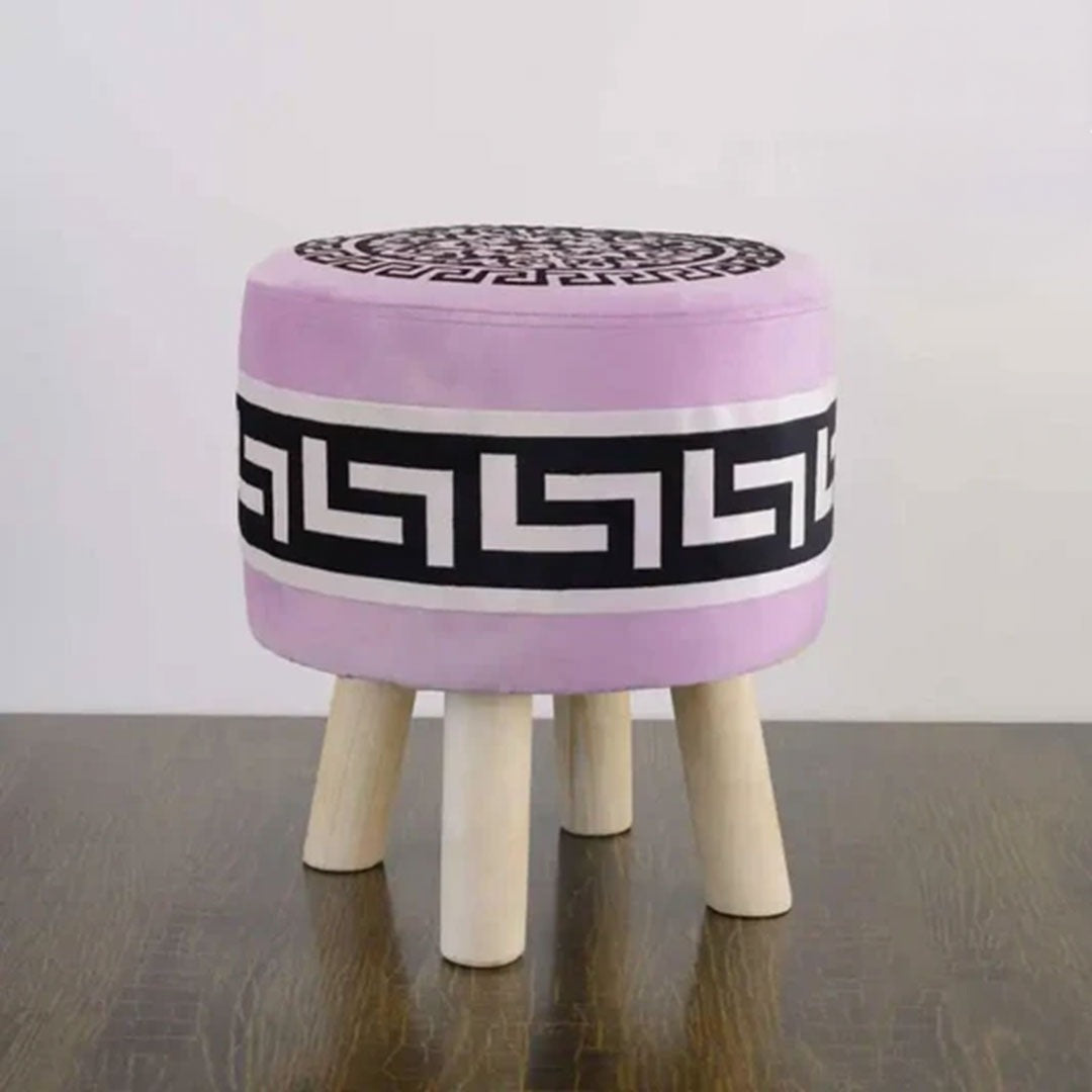 Wooden stool Versace Designed