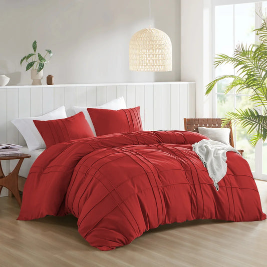 Luxury Double Pleat Duvet Cover Set 6 Pcs  (078)