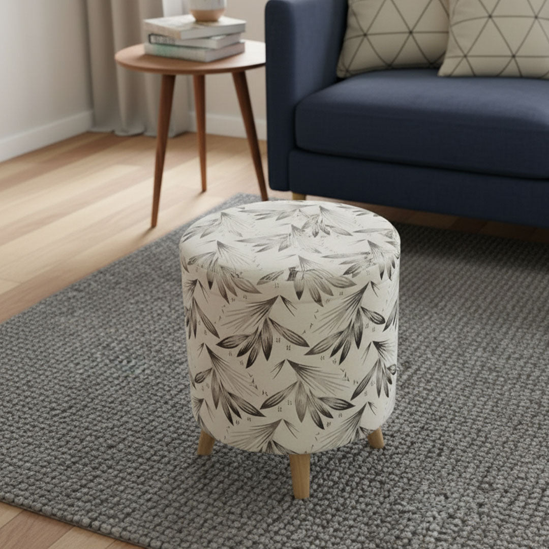 Texture Wooden stool Round Designed